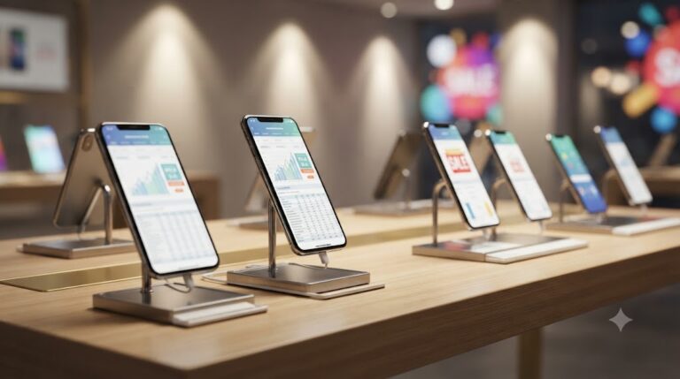 मेगा सेल के दौरान iPhone 17 Proप्रीमियम स्मार्टफोन का प्रतिनिधि दृश्य