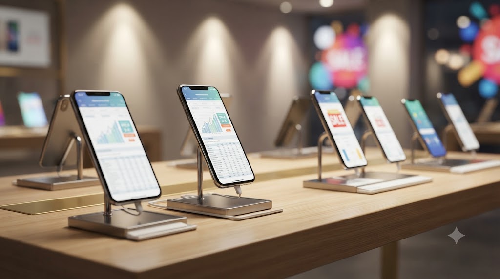 मेगा सेल के दौरान iPhone 17 Proप्रीमियम स्मार्टफोन का प्रतिनिधि दृश्य