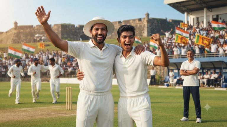 शुभमन गिल और यशस्वी जायसवाल श्रीलंका टेस्ट सीरीज से पहले टीम इंडिया के साथ।