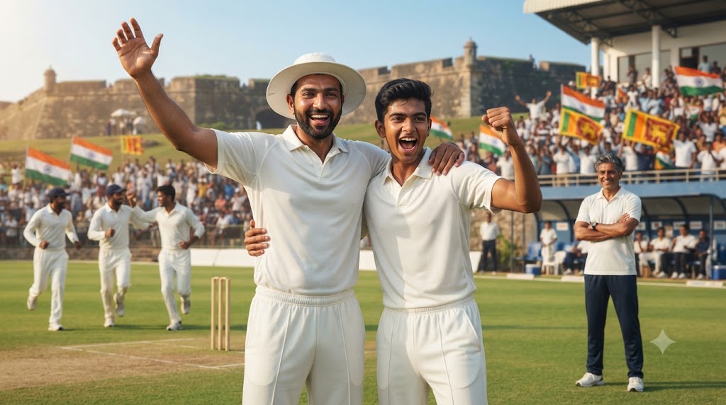 शुभमन गिल और यशस्वी जायसवाल श्रीलंका टेस्ट सीरीज से पहले टीम इंडिया के साथ।